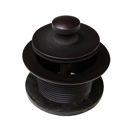 Westbrass Twist & Close 1-1/2" NPSM Coarse Thread Bath Drain in Oil Rubbed Bronze D331-12